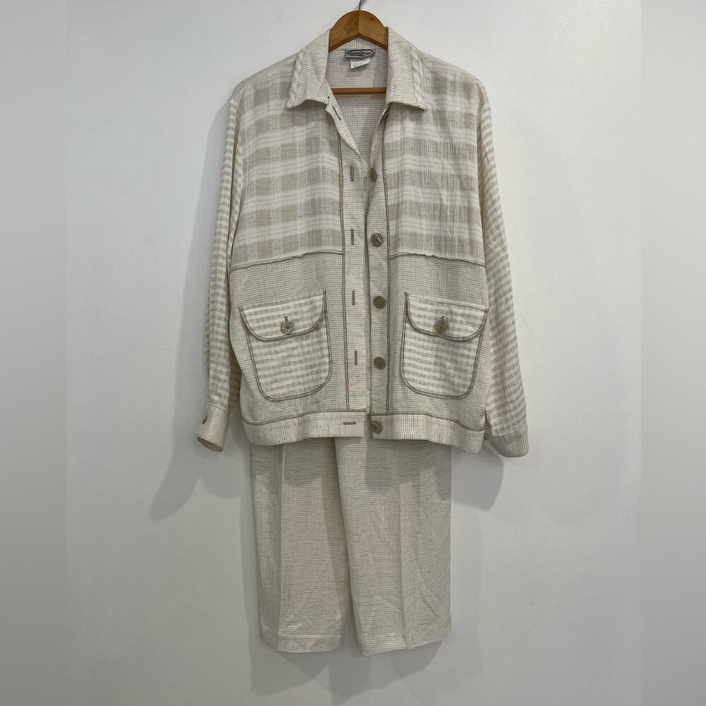 Vintage Saint Germain Paris 2 Piece Outfit Size‎ Medium Beachy Resort Coastal